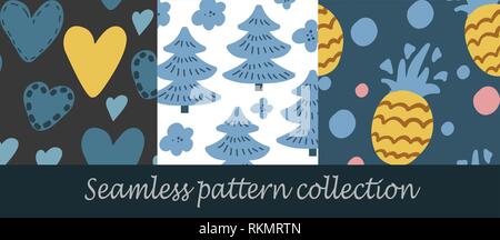 Jeu de fond transparent floral Illustration de Vecteur