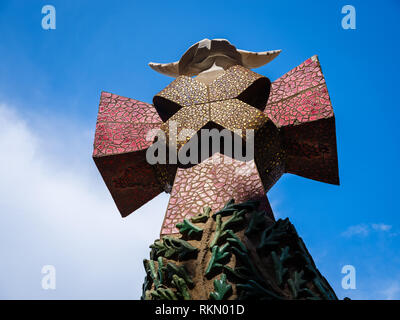 Barcelone, Espagne - CIRCA MAI 2018 : ornement de plein air La Sagrada Familia, une célèbre cathédrale de Barcelone conçu par Antoni Gaudi. Banque D'Images