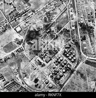 Colombie-britannique Aquila raffinerie à Ploesti, Roumanie. La plupart des photos prises probablement en 1943. Banque D'Images