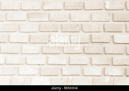 Mur de brique marron et crème texture background. La maçonnerie en pierre ou parquet ancien modèle rock intérieur béton clair profil briques inégales stac design Banque D'Images