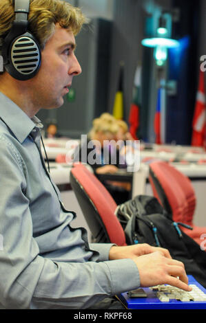 Journée européenne des personnes handicapées, Commission européenne, Bruxelles, le Belgoum Banque D'Images