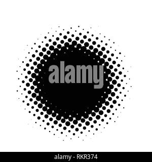 Abstract vector halftone élément design. Châssis points noirs Illustration de Vecteur