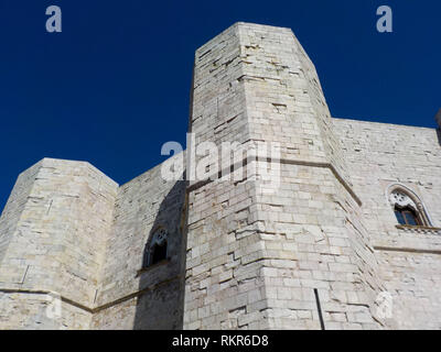 Italie puglia parfaitement géométrique octogonal Castel del Monte puglia XIII siècle 2018 Banque D'Images