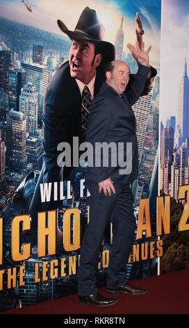 David Koechner assiste à la première UK pour le Présentateur : la légende continue à vue West End, Leicester Square, Londres Banque D'Images