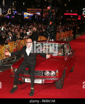 Harry Hill arrive à vue West End, pour la première mondiale d'Harry Hill : Le Film Banque D'Images