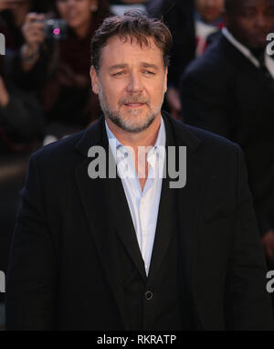 Londres, Royaume-Uni, le 31 mars 2014 Russell Crowe arrive à la première UK de 'Noah' à l'Odeon Leicester Square Banque D'Images