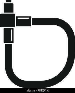 L'icône de cadenas de vélo. Simple illustration de cadenas de vélo icône vecteur pour la conception web isolé sur fond blanc Illustration de Vecteur
