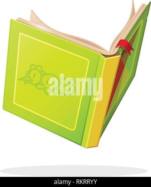 Vector cartoon histoire de conte de fées livre ouvert Illustration de Vecteur