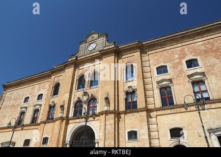 Matera, Italie - landmark architecture. Annonciation Palace. Ancien monastère dominicain, actuellement au centre culturel, cinéma et bibliothèque. Banque D'Images