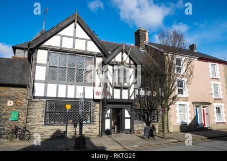 Owain Glyndŵr's Parliament House, Machynlleth, Powys,Mach,county,Milieu,Pays de Galles,Welsh,UK,GO, Banque D'Images