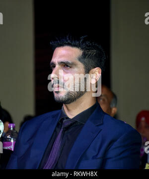 Mumbai, Inde. Feb 11, 2019. L'acteur Zayed Khan Puissance Brands-Bollywood participe du journaliste Film Award (2019) BFJA à hotel Novotel Juhu à Mumbai. Credit : Azhar Khan SOPA/Images/ZUMA/Alamy Fil Live News Banque D'Images