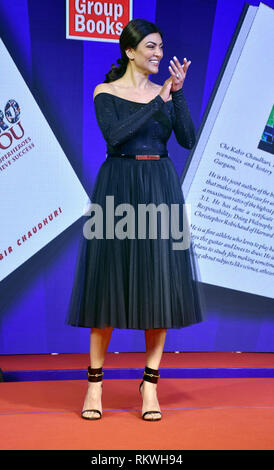 Mumbai, Inde. Feb 11, 2019. L'actrice Sushmita Sen assiste à Brands-Bollywood d'alimentation Prix du Journaliste de cinéma (BFJA) 2019 à l'hôtel Novotel Juhu à Mumbai. Credit : Azhar Khan SOPA/Images/ZUMA/Alamy Fil Live News Banque D'Images