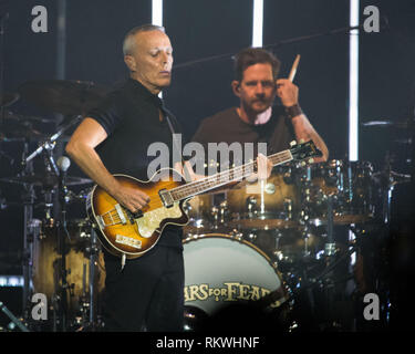 Glasgow, Royaume-Uni. Feb 11, 2019. Tears For Fears - Règle le Tour du monde, jouant l'Hydro Arena. Crédit : Colin Fisher/Alamy Live News Banque D'Images