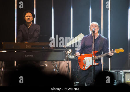 Glasgow, Royaume-Uni. Feb 11, 2019. Tears For Fears - Règle le Tour du monde, jouant l'Hydro Arena. Crédit : Colin Fisher/Alamy Live News Banque D'Images