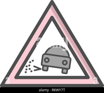 Perdre vecteur Icône Icône gravier signe vecteur Illustration pour utilisation personnelle et commerciale... L'icône de la mode Look propre... Illustration de Vecteur