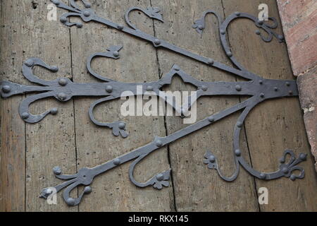 Vieilles portes de bois / Fragment de portes de bois Banque D'Images