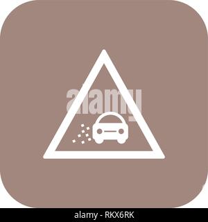 Perdre vecteur Icône Icône gravier signe vecteur Illustration pour utilisation personnelle et commerciale... L'icône de la mode Look propre... Illustration de Vecteur