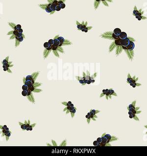 Imprimé floral. acai avec feuilles de palmier Seamless pattern eps 10 Illustration de Vecteur