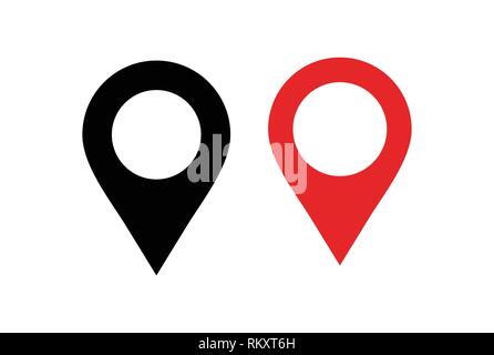 vecteur d'icône de logo de position Illustration de Vecteur