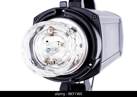 Studio photo flash stroboscopique lampe. Banque D'Images