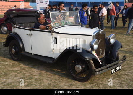 1934 Austin 10 voiture avec 10 hp et 4 cylindres, WBB 2500 Inde. Banque D'Images