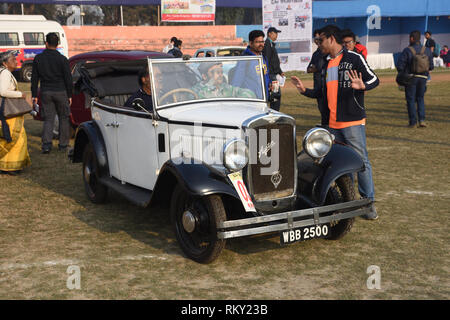 1934 Austin 10 voiture avec 10 hp et 4 cylindres, WBB 2500 Inde. Banque D'Images