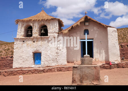 Région d'Antofagasta, Chili, Machuca, village, église, Banque D'Images