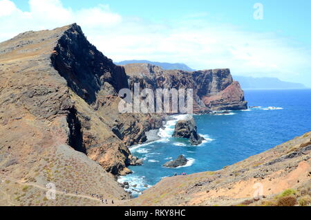 Ponta de Sao Lourenço péninsule dans l'île de Madère, Portugal Banque D'Images