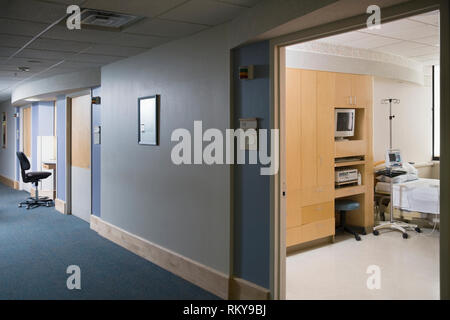 Chambre médicale et le couloir Banque D'Images