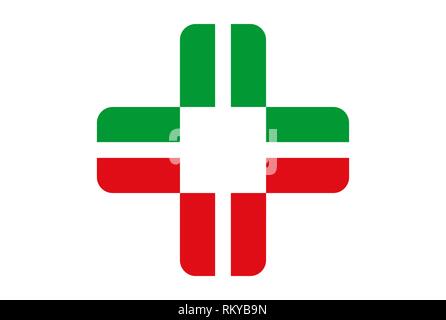 Icône vecteur vecteur médical logo concept design plat Banque D'Images