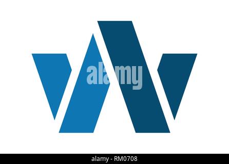 concept de logo lettre w icon Illustration de Vecteur