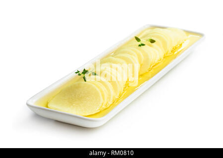 Daikon mariné isolated on white Banque D'Images