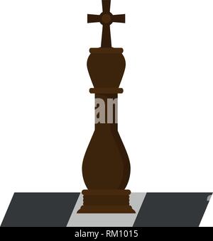 Pièce d'échecs sur game Illustration de Vecteur