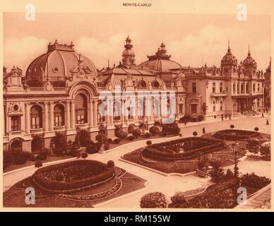 "Le Casino, Monte Carlo, 1930. Créateur : Inconnu. Banque D'Images