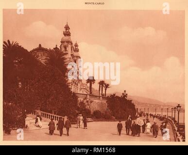 'Les Terrasses et le Casino Monte Carlo, 1930. Créateur : Inconnu. Banque D'Images