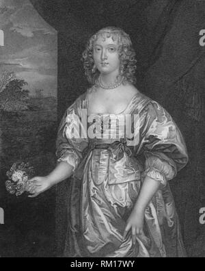 'Elizabeth Cecil, comtesse de Devonshire', c1640, (début-milieu du xixe siècle). Créateur : Inconnu. Banque D'Images