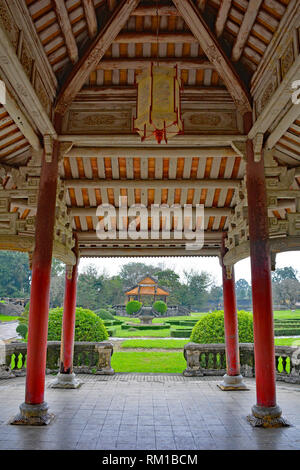 Une pagode près de l'emplacement de l'ancienne résidence Khon Thai en ville impériale de Hue, Vietnam Banque D'Images