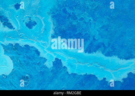 Grunge texture peint bleu close up Banque D'Images