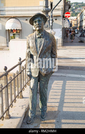 Statue de James Joyce à Trieste - Italie Banque D'Images