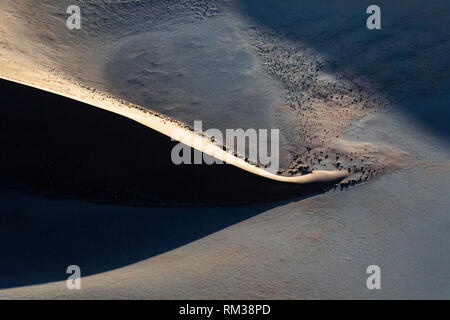 Vue aérienne de Namib-Naukluft National Park, Namibie, Afrique Banque D'Images