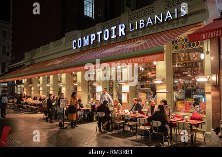 Comptoir Libanais restaurant, Londres. Banque D'Images