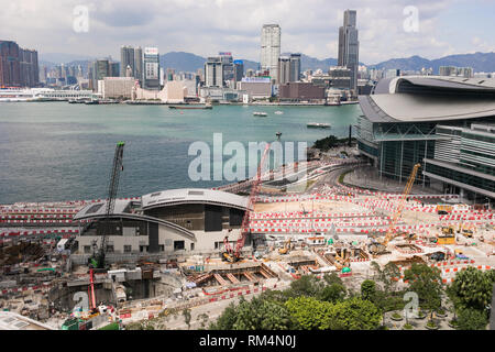 Site de construction à Hong Kong Banque D'Images