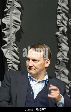 Radoslaw Sikorski, à Gdynia, Pologne. 10 février 2019 © Wojciech Strozyk / Alamy Stock Photo Banque D'Images