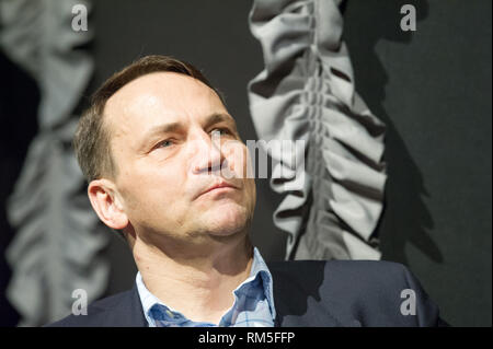 Radoslaw Sikorski, à Gdynia, Pologne. 10 février 2019 © Wojciech Strozyk / Alamy Stock Photo Banque D'Images