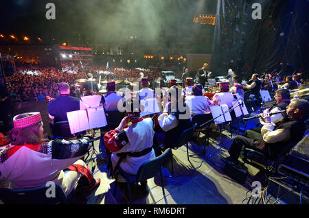 L'exécution de l'orchestre ethno. 26 avril, 2018.Kiev,Ukraine Banque D'Images