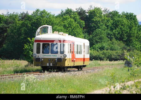 Train touristique, Parc Naturel Régional du Livradois-Forez Banque D'Images