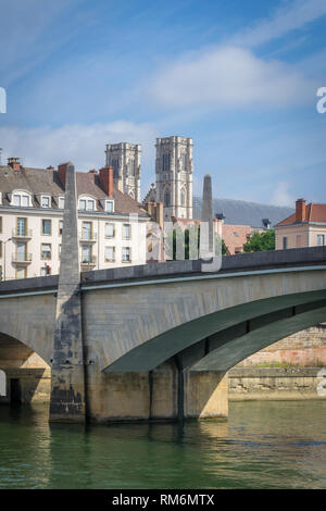 Pont Saint-Laurent, Chalon-sur-Saône - France Banque D'Images