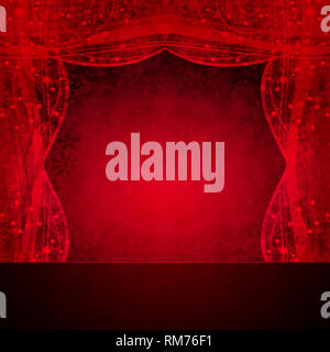 Résumé fond texturé rideau rouge Banque D'Images