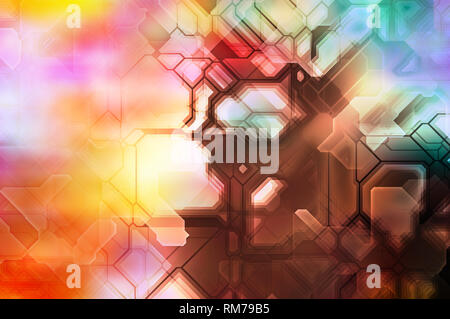 Abstract colorful futuristic background Banque D'Images