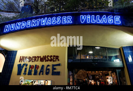 Village Hundertwasser à Vienne, Autriche Banque D'Images